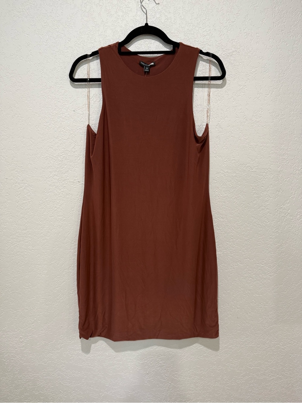 Fashion Nova - Sleeveless Rust brown dress